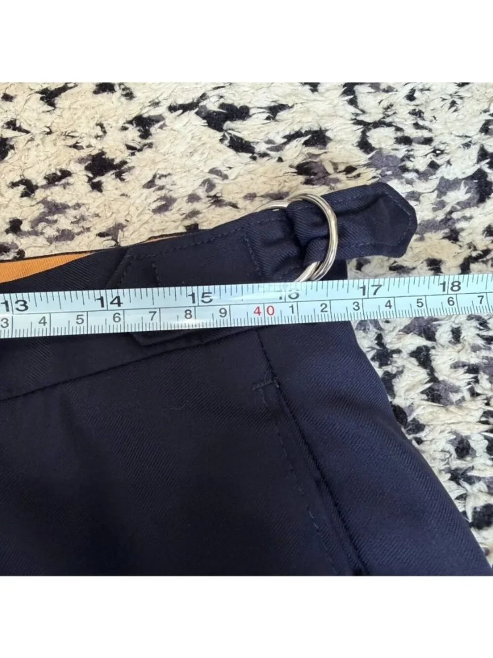 Phineas Cole Navy Blue Pleated Wool Dress Pants Men's Size 32-33 H84